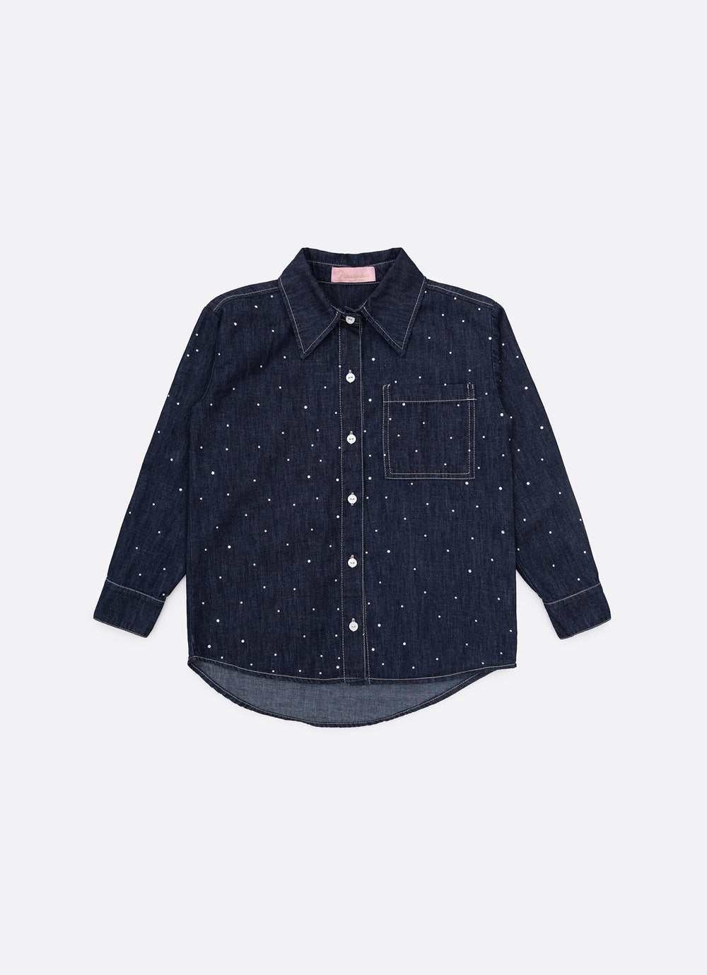 Conjunto Infantil Camisa e Calça Jeans & Cristais - Pituchinhus