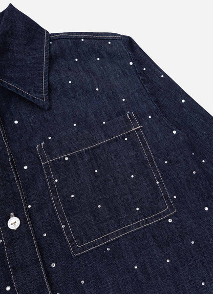 Camisa Infantil Jeans Cristais  - Pituchinhus