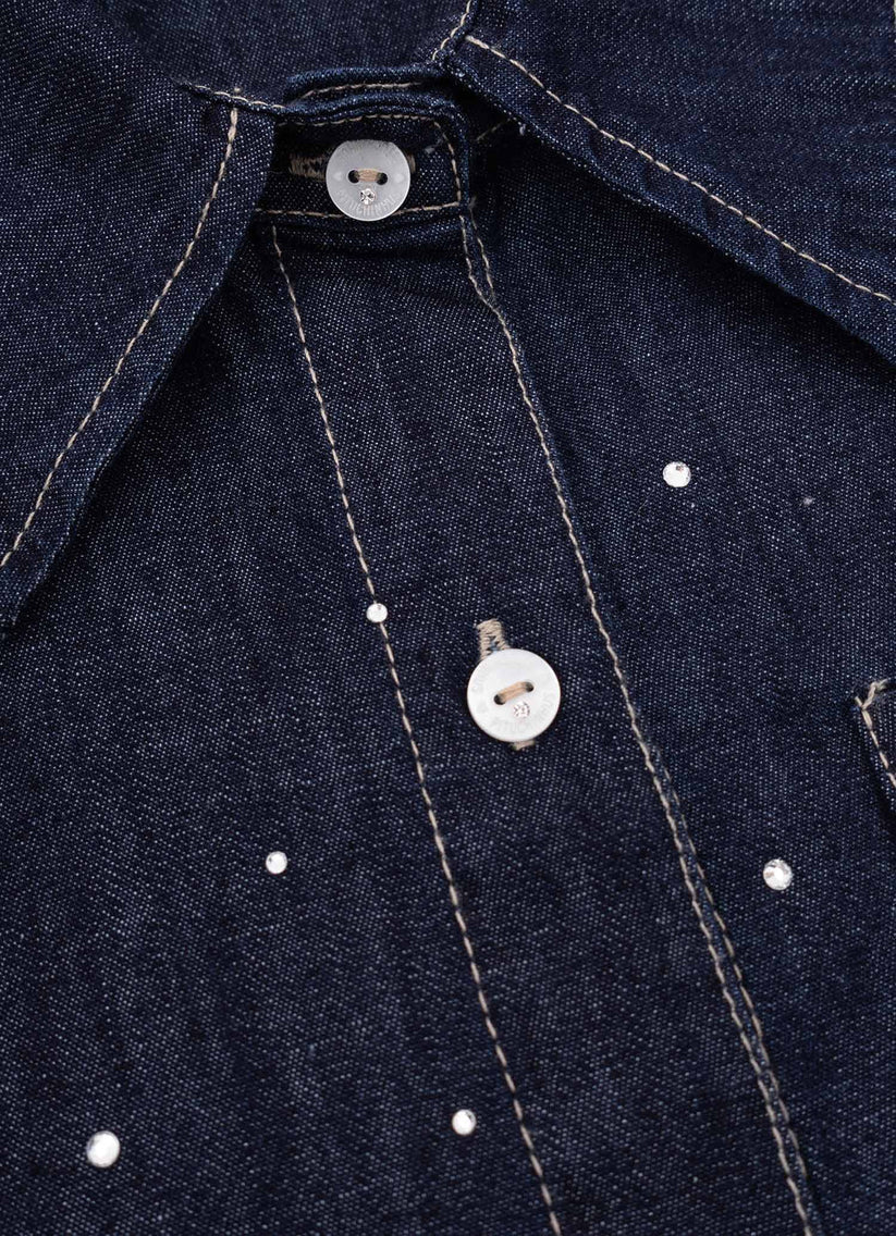 Camisa Infantil Jeans Cristais  - Pituchinhus