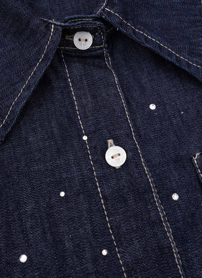 Camisa Infantil Jeans Cristais  - Pituchinhus