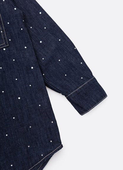 Conjunto Infantil Camisa e Calça Jeans & Cristais - Pituchinhus