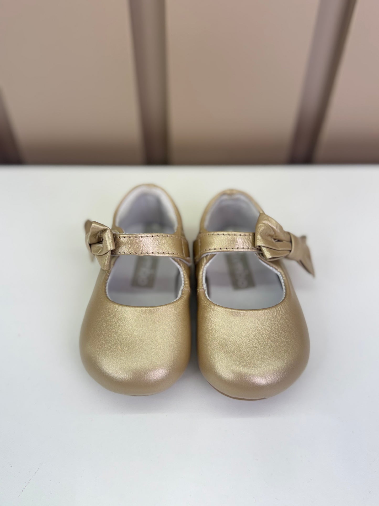 Sapatilha Bebê Stylish Glitter Champagne - Gambo