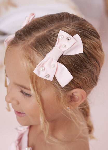 Presilha Infantil Laços Bordados Com Cristais - Pituchinhus