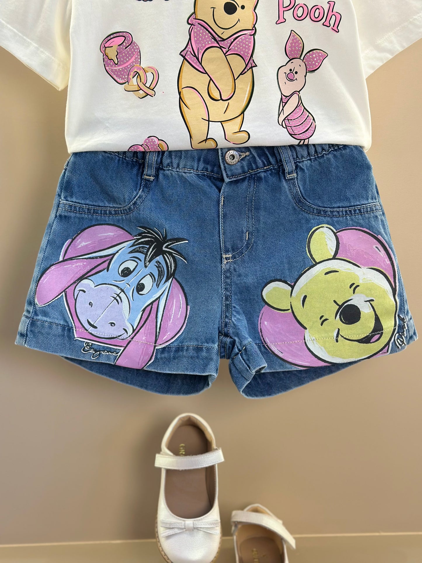 Blusa Infantil Ursinho Pooh Pérola - Momi Mini