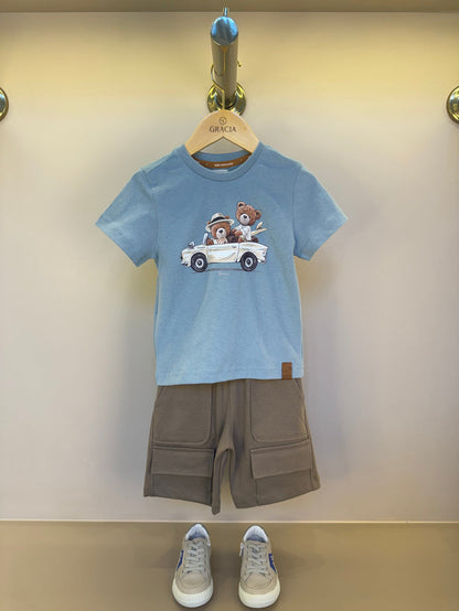 Bermuda Infantil Suedine Elastano Bolsos - Dame