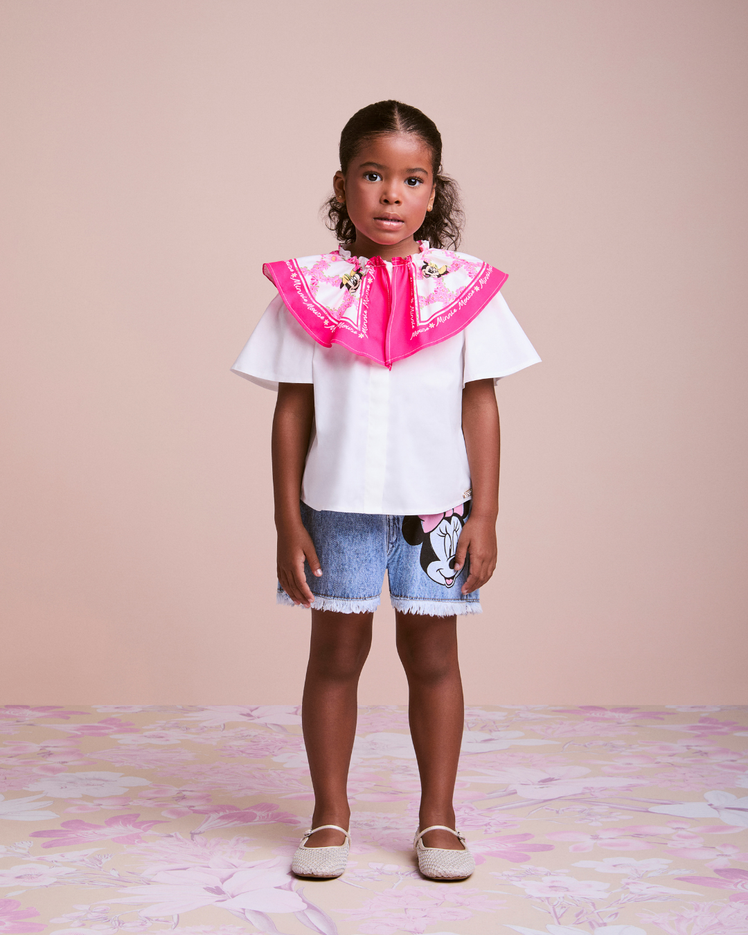 Camisa Infantil Maxi Gola Minnie - Animê