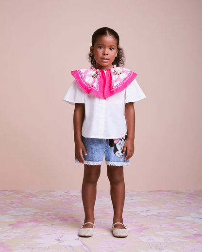 Camisa Infantil Maxi Gola Minnie - Animê