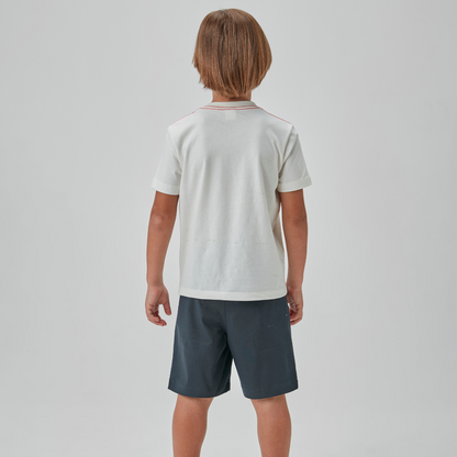 Conjunto Infantil Camiseta Algodão Big Wave e Shorts Azul - Beabá PRÉ-VENDA