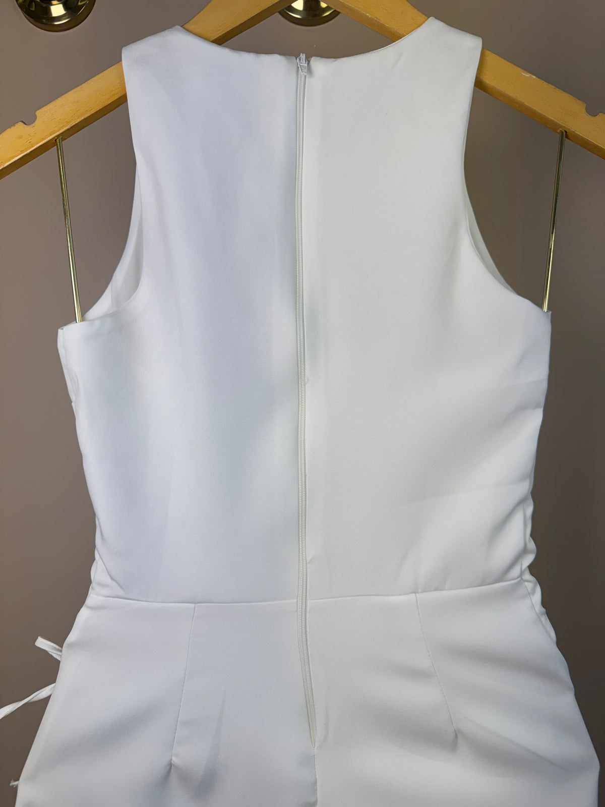 Macacão Teen Laços Laterais Off White - Vanilla Cream