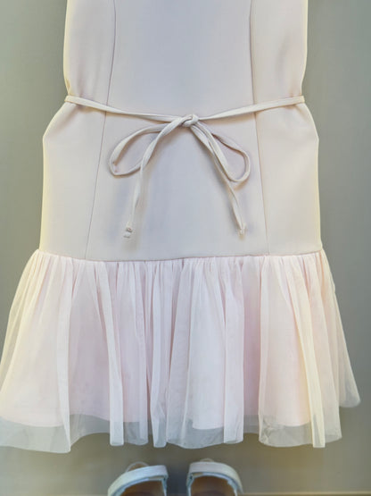 Vestido Infantil Afaiataria com Laço e Tule - Petit Cherie
