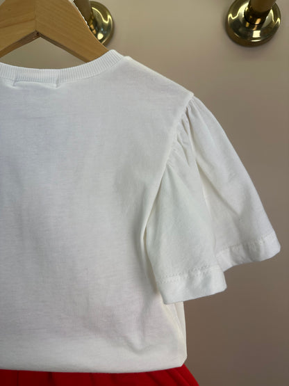 Conjunto Infantil Blusa Cherry e Shorts Saia Laço Lateral - Momi