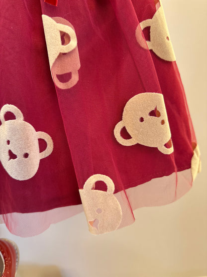 Conjunto Infantil Blusa  New Real Ursa e Saia de Tule Ursas - Momi