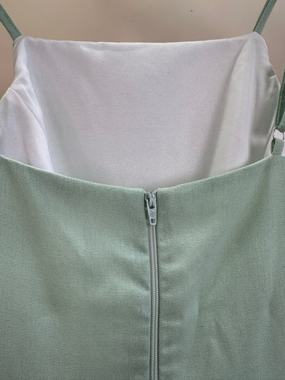 Vestido Teen Com Alças Finas e Saia Evasê - Vanilla Cream
