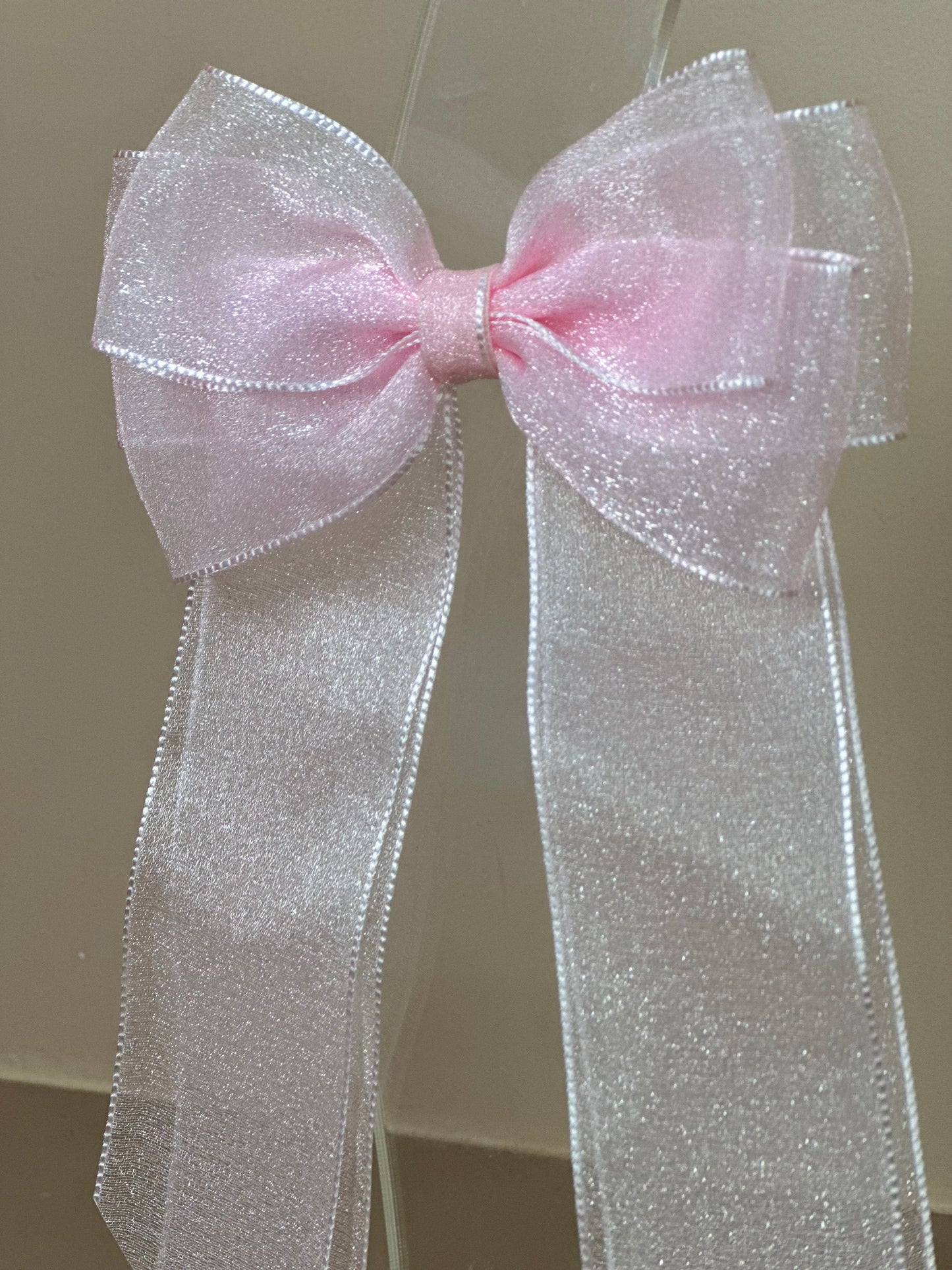 Laço Infantil Special Alongado All Organza Rosa Claro - Gracia