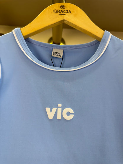 Conjunto Teen Blusa Regata e Saia Yuki - Vic Vick