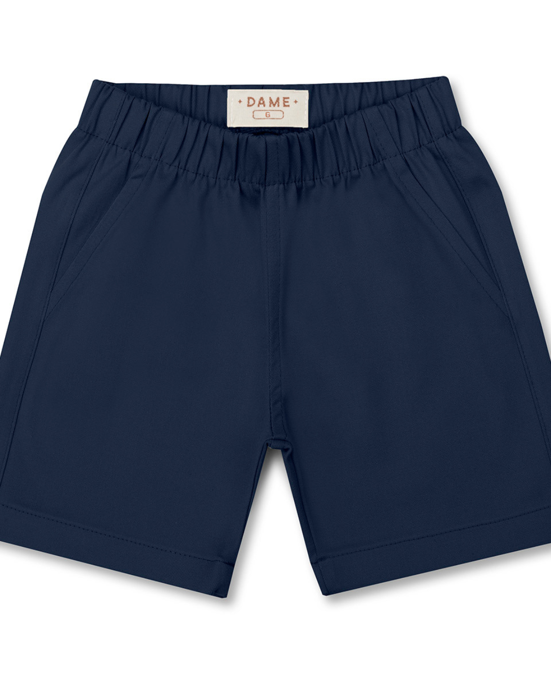 Conjunto Bebê Camisa-Body Algodão Xadrez ML Azul e Bermuda Social Marinho - Dame