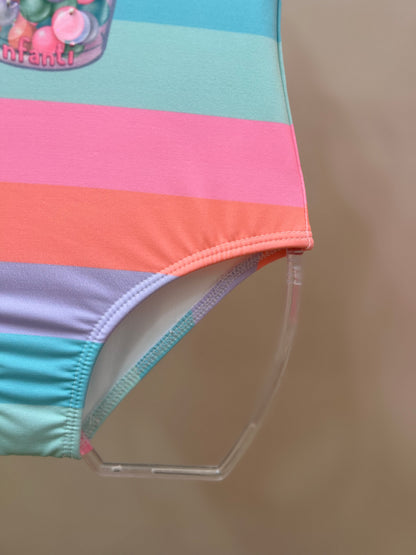 Maiô Infantil  Malha UV Dry UV 50+ Rosa - Infanti