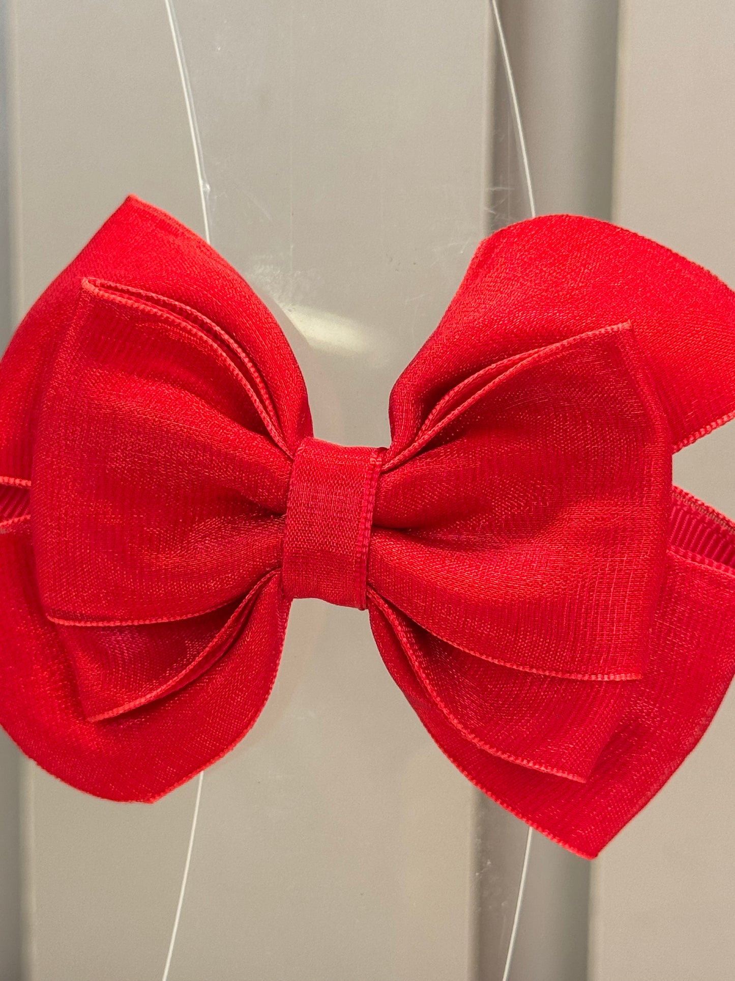 Laço Infantil Special All Organza Vermelho Clássico Tam. M - Gracia