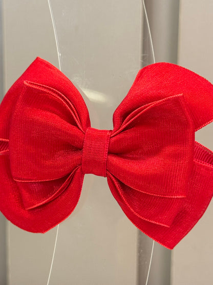 Laço Infantil Special All Organza Vermelho Clássico Tam. M - Gracia