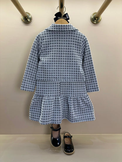 Jaqueta Infantil Laços Tweed Preto - Momi Mini