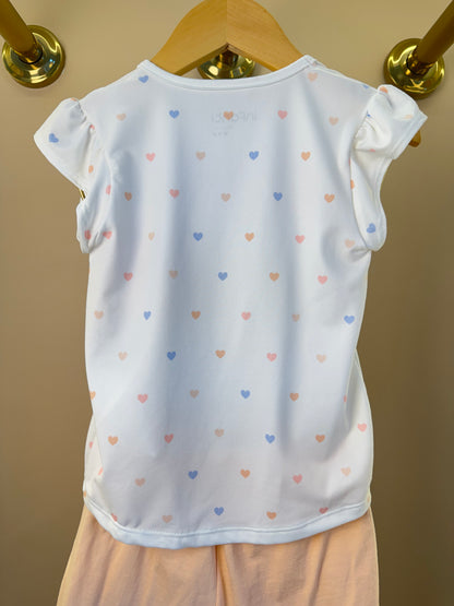 Conjunto Infantil Pijama Blusa Ursinha e Shorts Com Babadinho - Infanti
