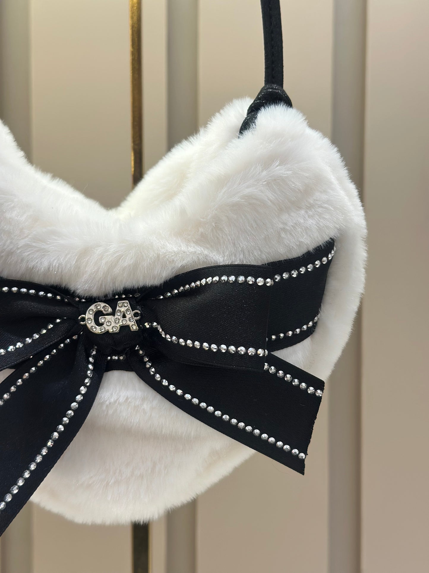 Bolsa Infantil Coração Teddy Off White - Gabriela Aquarela