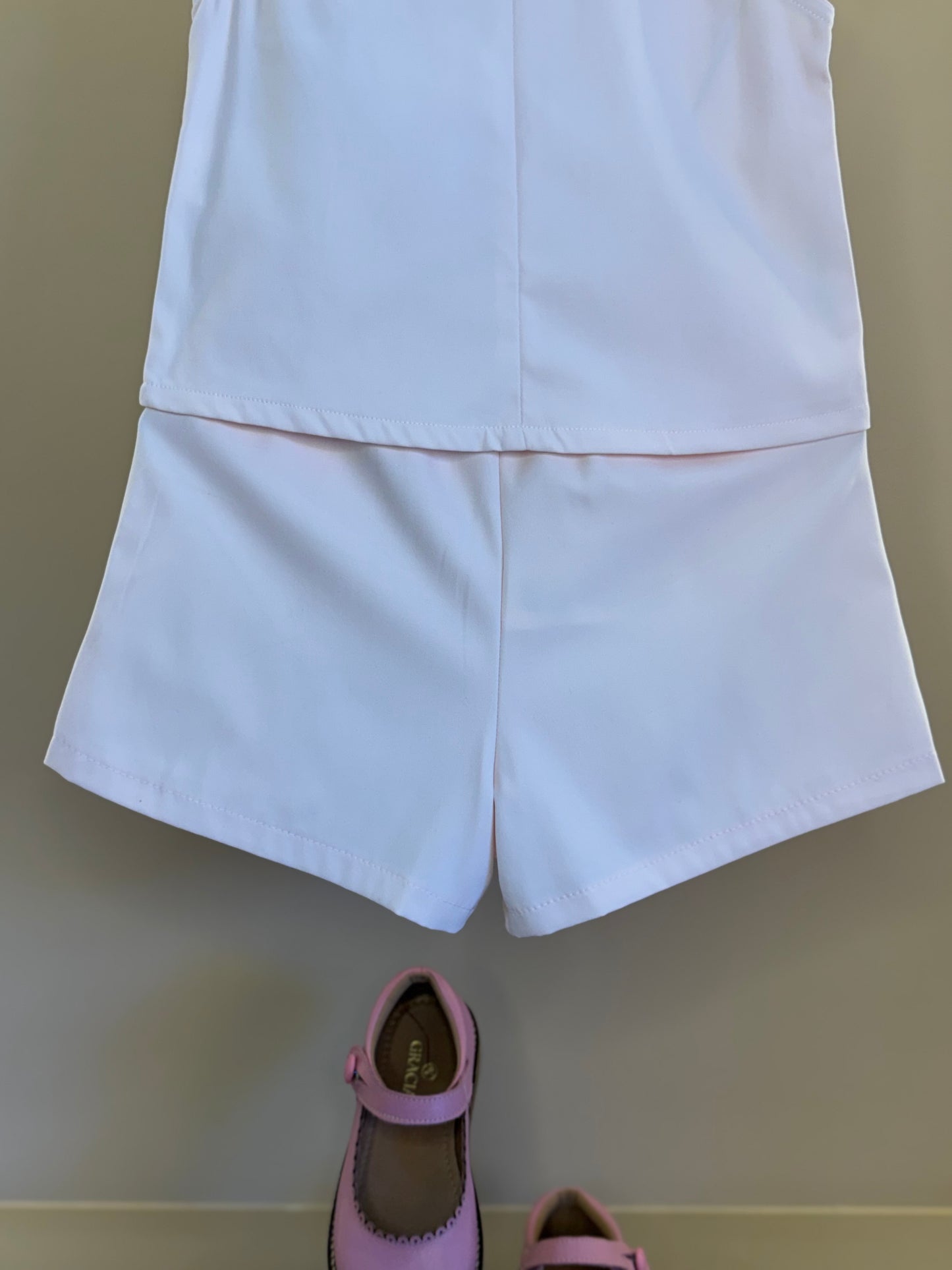 Conjunto Infantil Blusa e Shorts Bege Florestinha Colorida - Mon Sucré