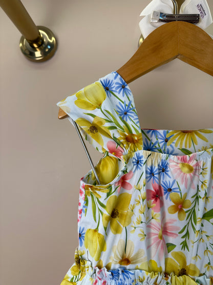 Vestido Infantil Tricoline Estampa Floral - Animê