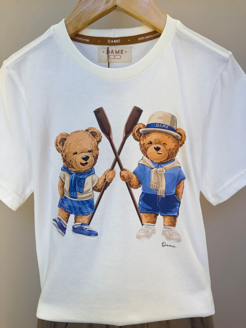 Camiseta Infantil Algodão Teddy Remos Off - Dame