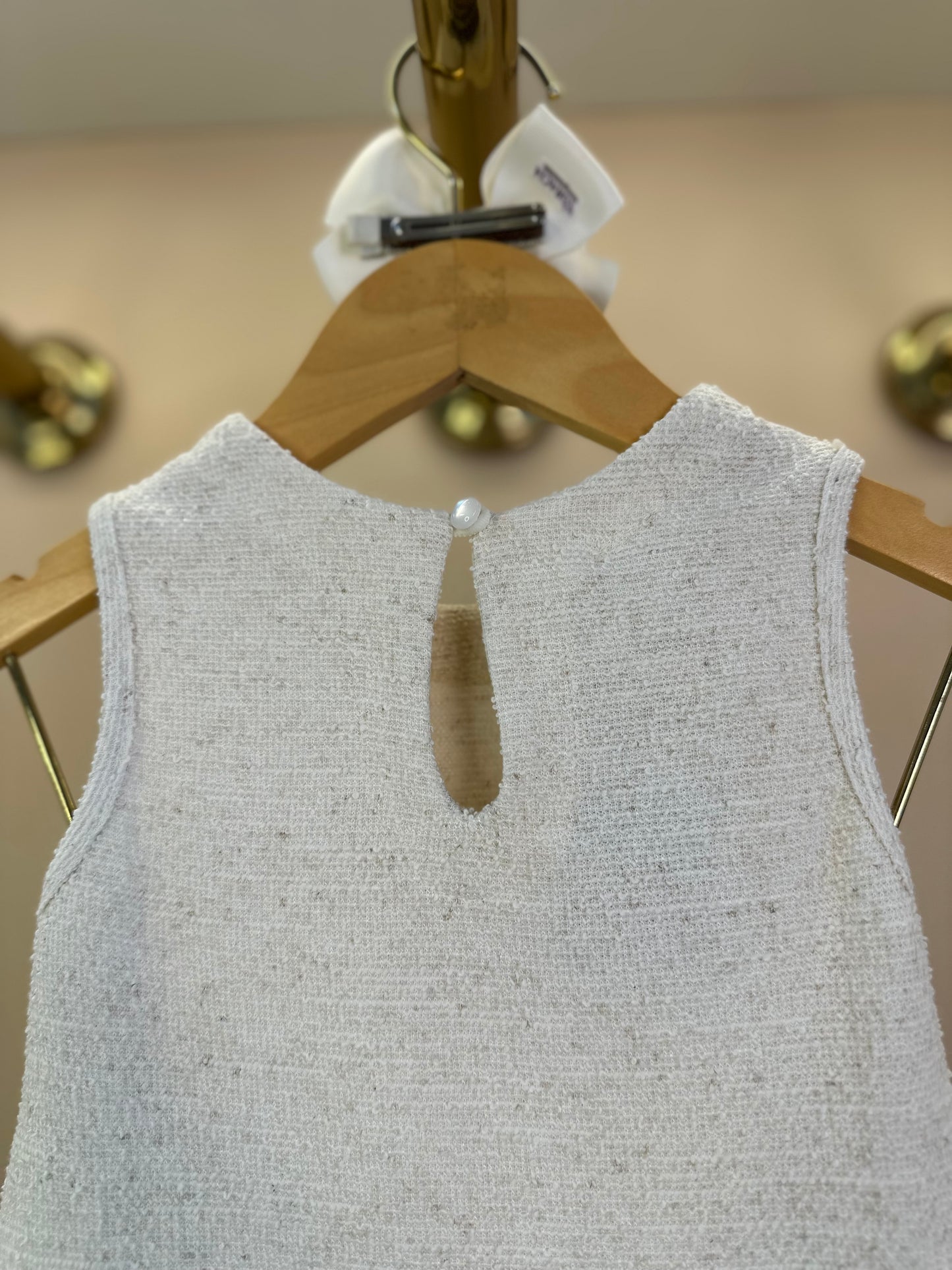 Vestido Infantil Jumper Tweed Leve de Algodão - Beabá