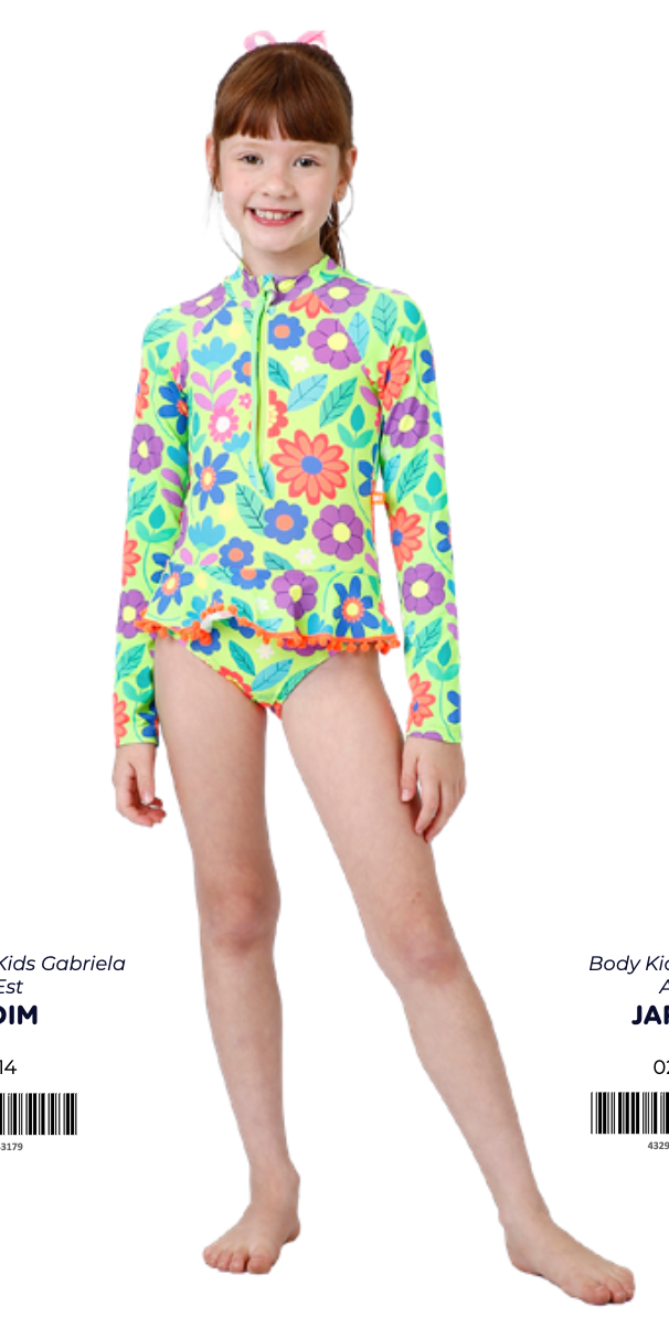 Body Infantil Lais Est. Jardim - Siri Kids