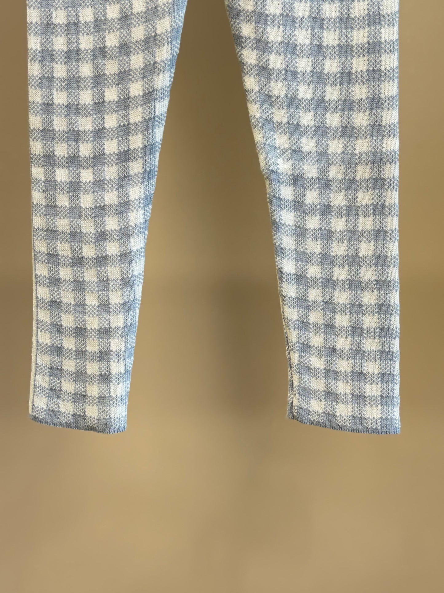 Legging Infantil Tricot Xadrez Azul - Pituchinhus