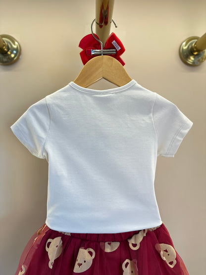 Conjunto Infantil Blusa  New Real Ursa e Saia de Tule Ursas - Momi