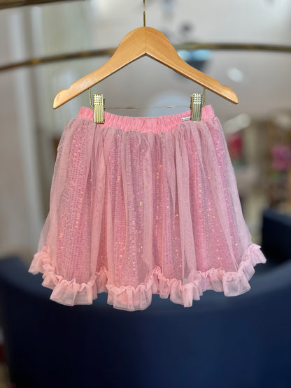 Conjunto Infantil Princesas Patch Disney e Saia Ballet Tule - Animê
