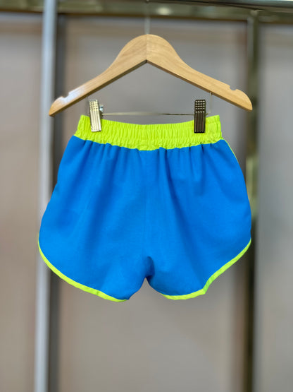 Shorts Infantil Letícia Cyan - Siri Kids