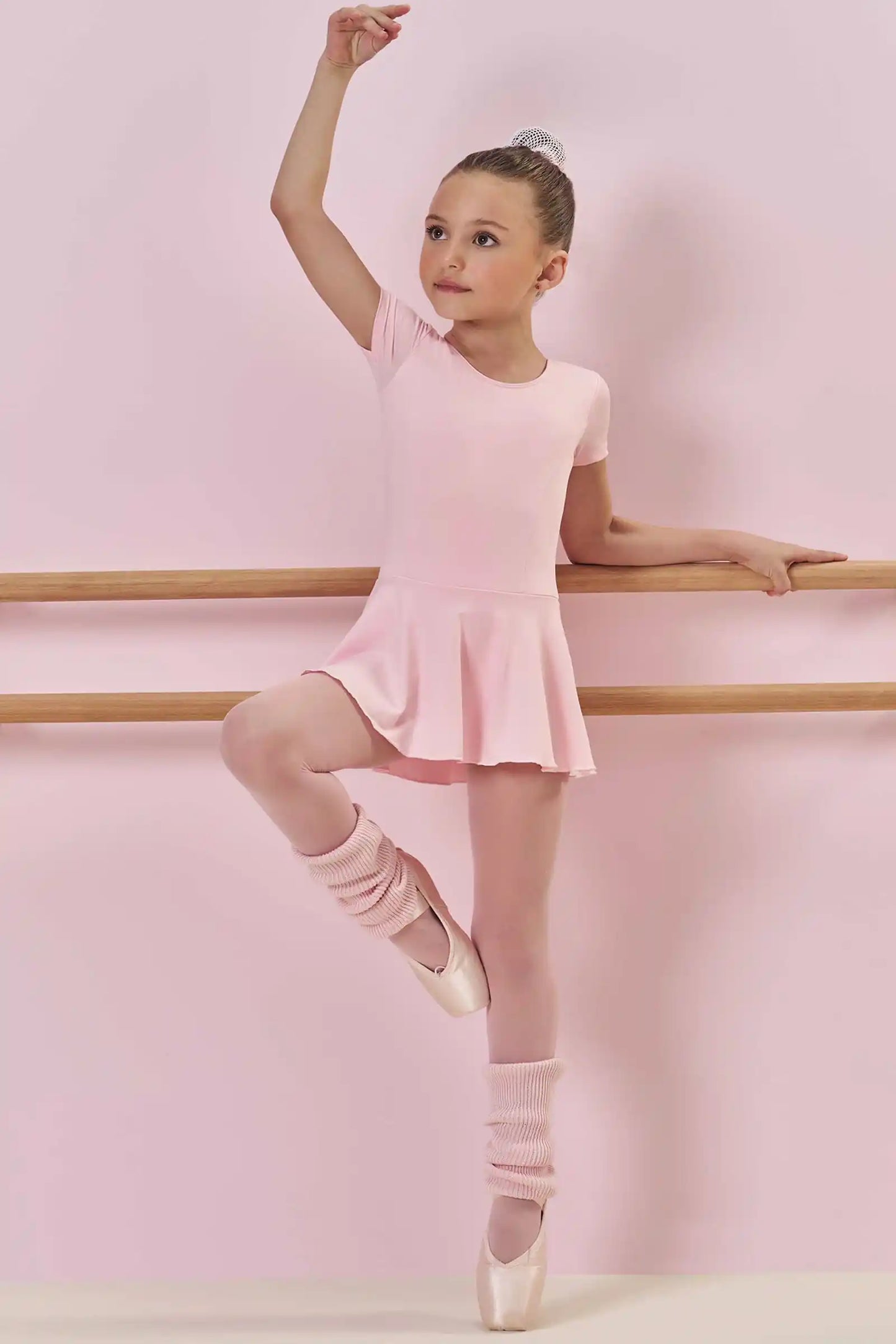 Collant Infantil Ballet MC Rosa Claro - Infanti