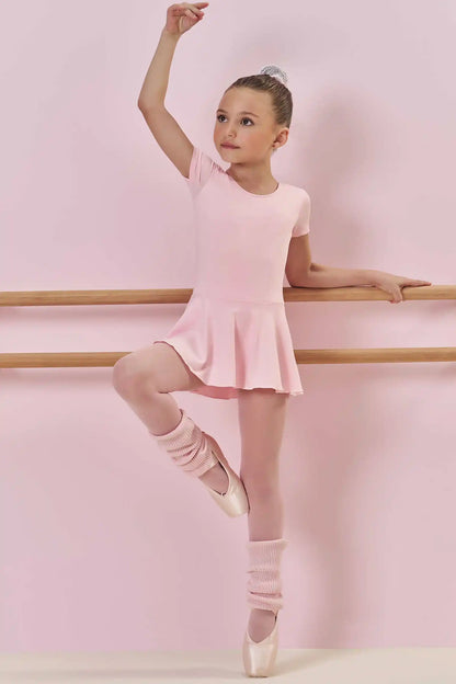 Collant Infantil Ballet MC Rosa Claro - Infanti