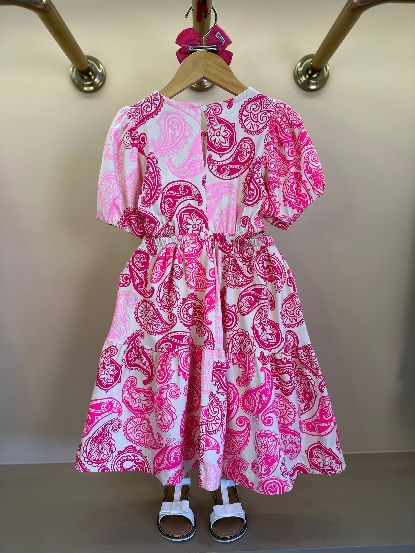 Vestido Infantil Abertura Lateral Paisley ANM - Animê