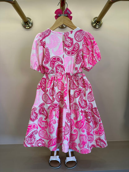 Vestido Infantil Abertura Lateral Paisley ANM - Animê