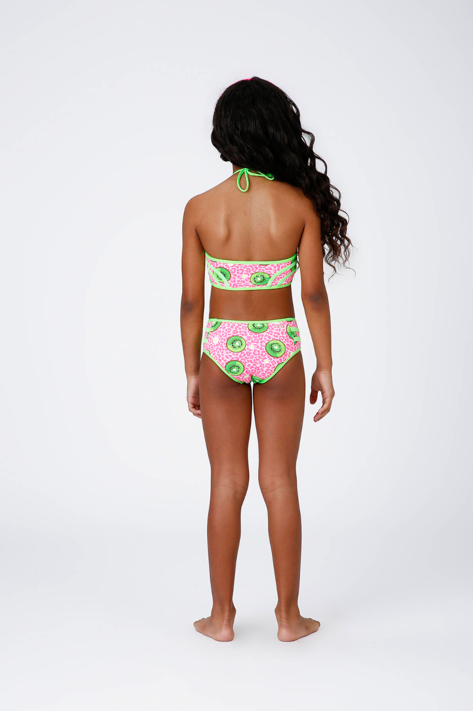 Biquíni Infantil Cropped Julia Aplic Est Kiwi - Siri Kids