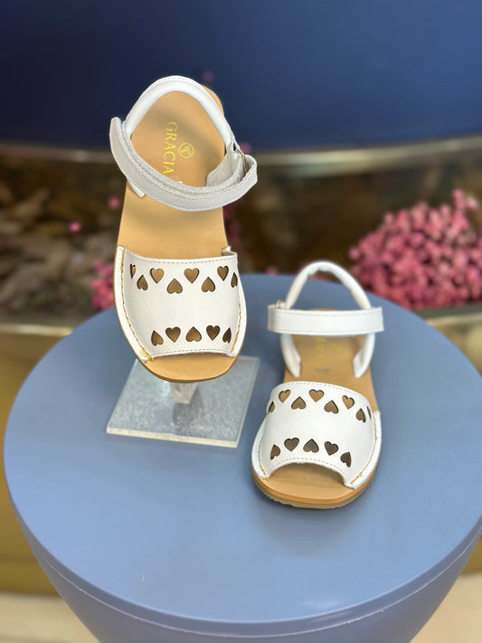 Sandália Infantil Eloá Branca - Gracia