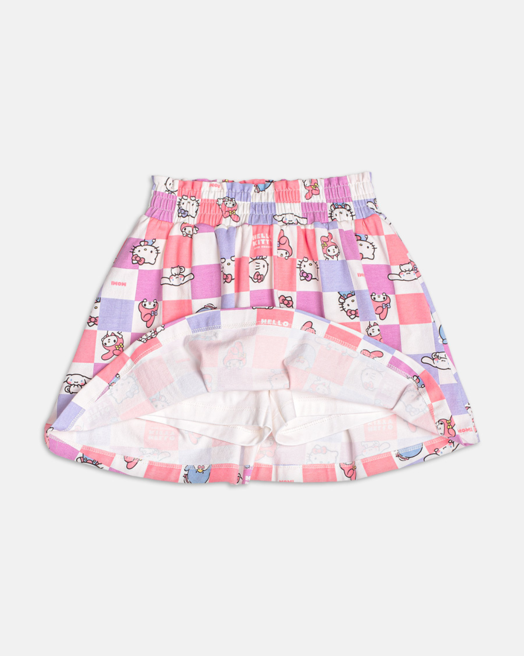 Conjunto Infantil Algodão Blusa e Saia-shorts Hello Kitty - Momi