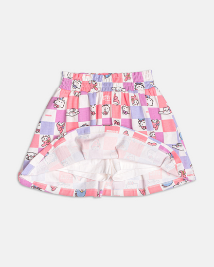 Conjunto Infantil Algodão Blusa e Saia-shorts Hello Kitty - Momi