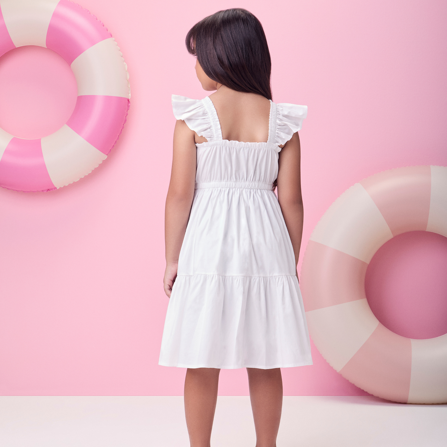 Vestido Infantil Algodão Maçãzinhas - Momi PRÉ-VENDA