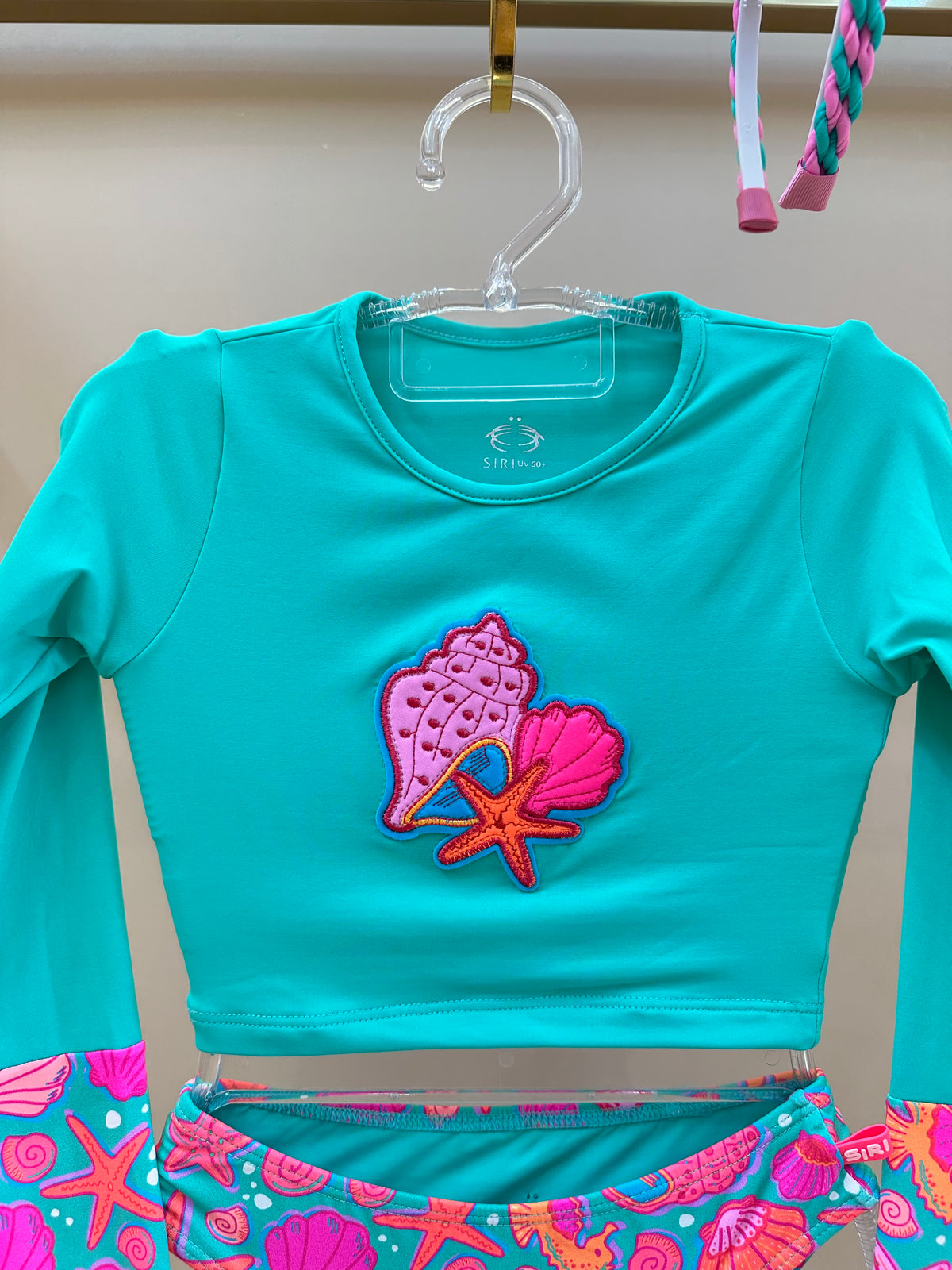 Biquíni Infantil Cropped Fernanda Est. Conchas - Siri Kids