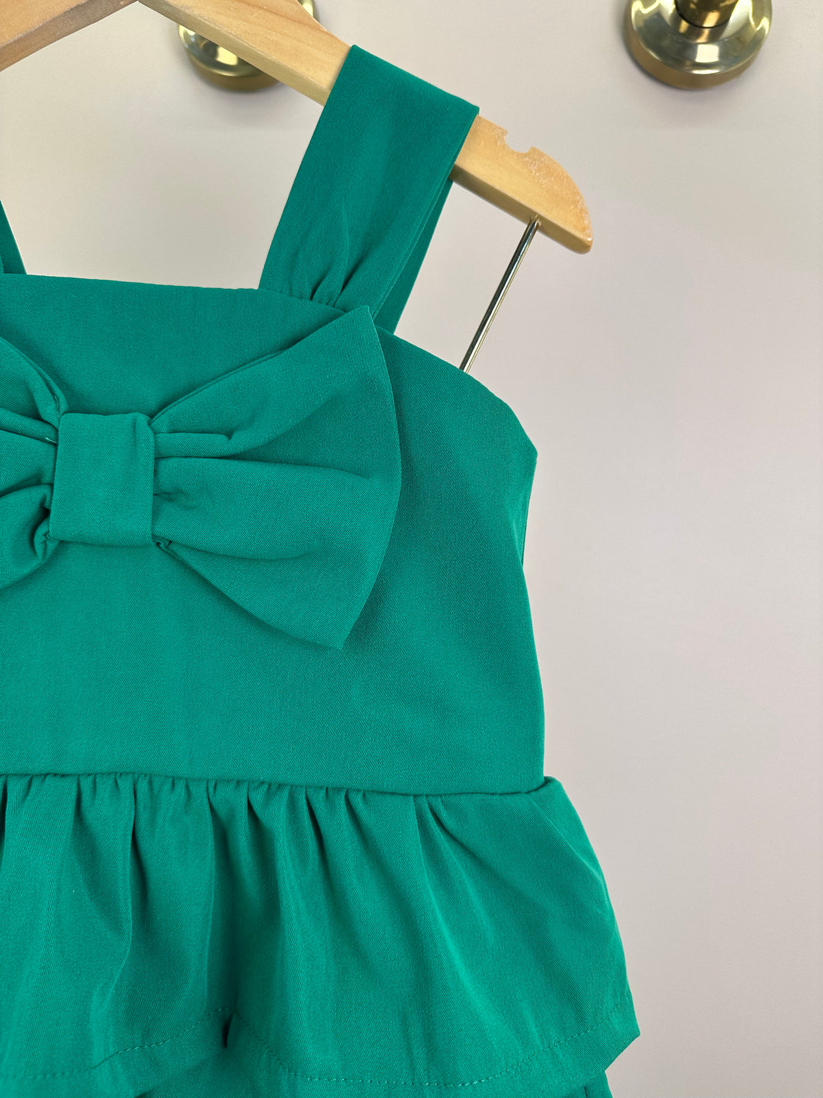Conjunto Infantil  Blusa com Laço em Sarja e Short Sarja - Mon Sucre