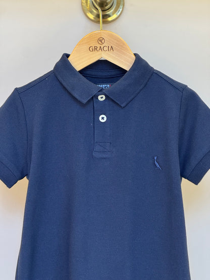 Polo Infantil Piquet Básica Marinho - Reserva Mini