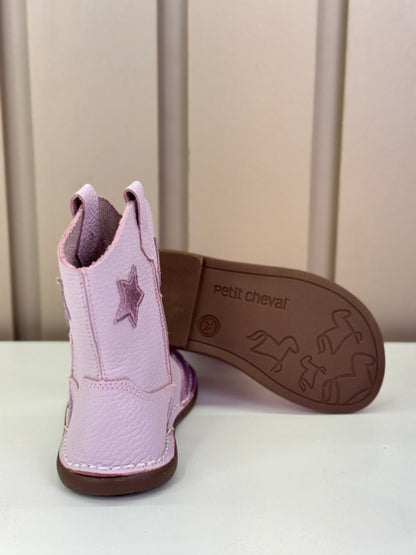Bota Infantil Cow Star Lilac Alfazema - Petit Cheval
