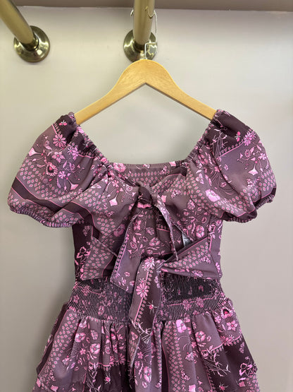 Conjunto Teen Bata Estampada Floral e Short-Saia Floral - Two In