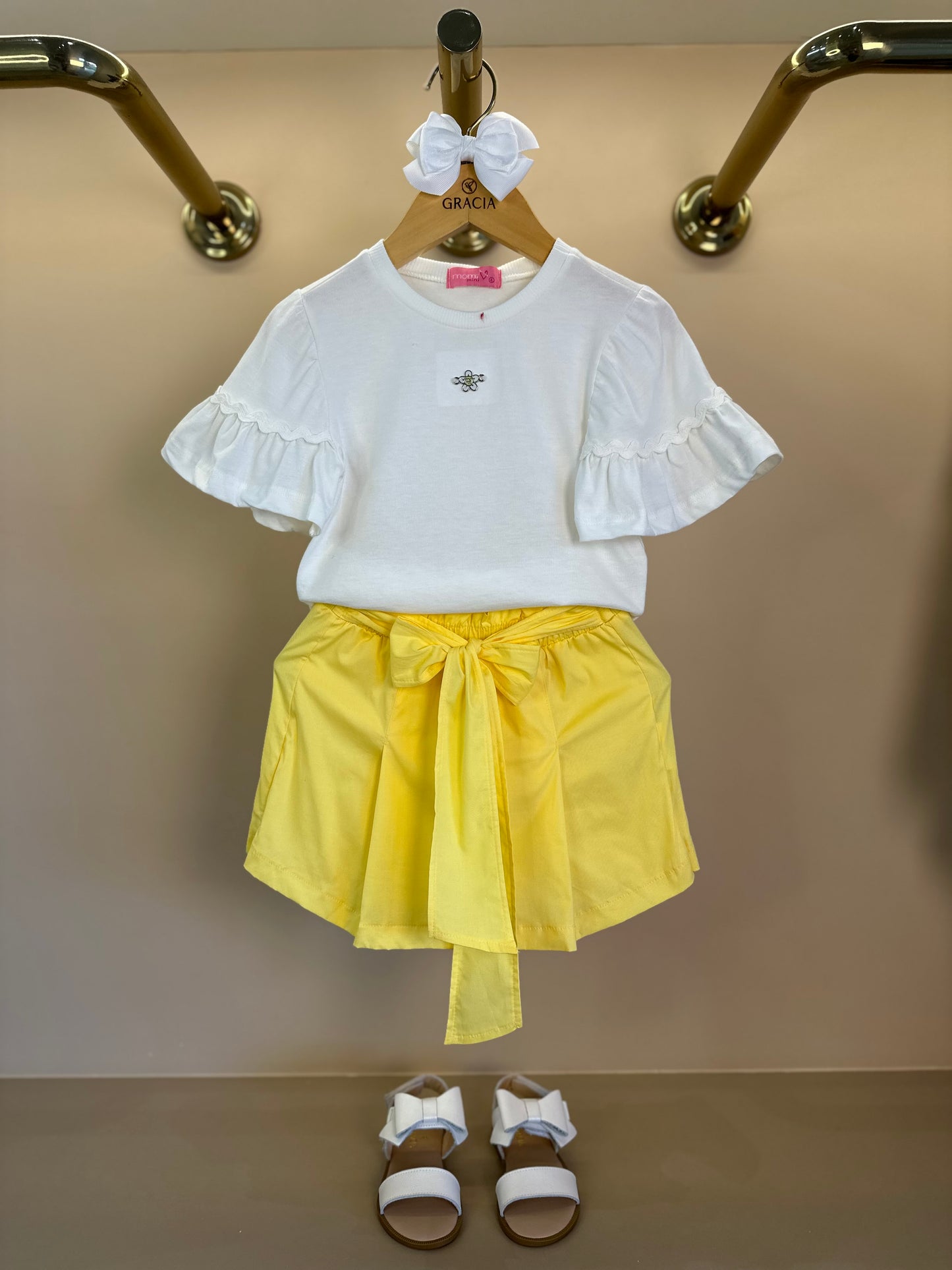 Conjunto Infantil Blusa e Shorts Petit Sunny - Momi